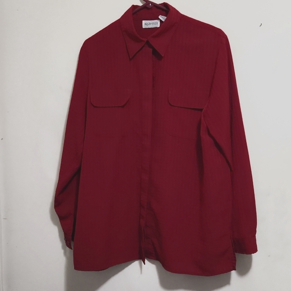 Long sleeve button-down dress shirt